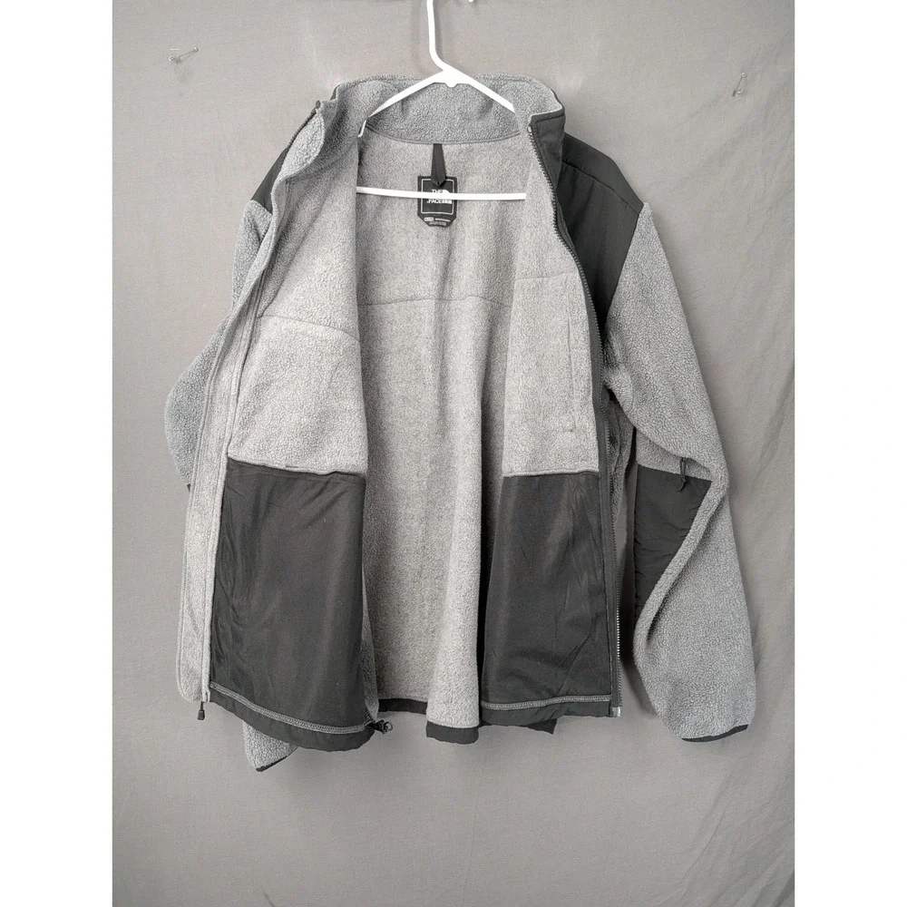 The North Face Denali Fleece Jacket Grey Black Full Zip Mens XL T201 AMYNMA9